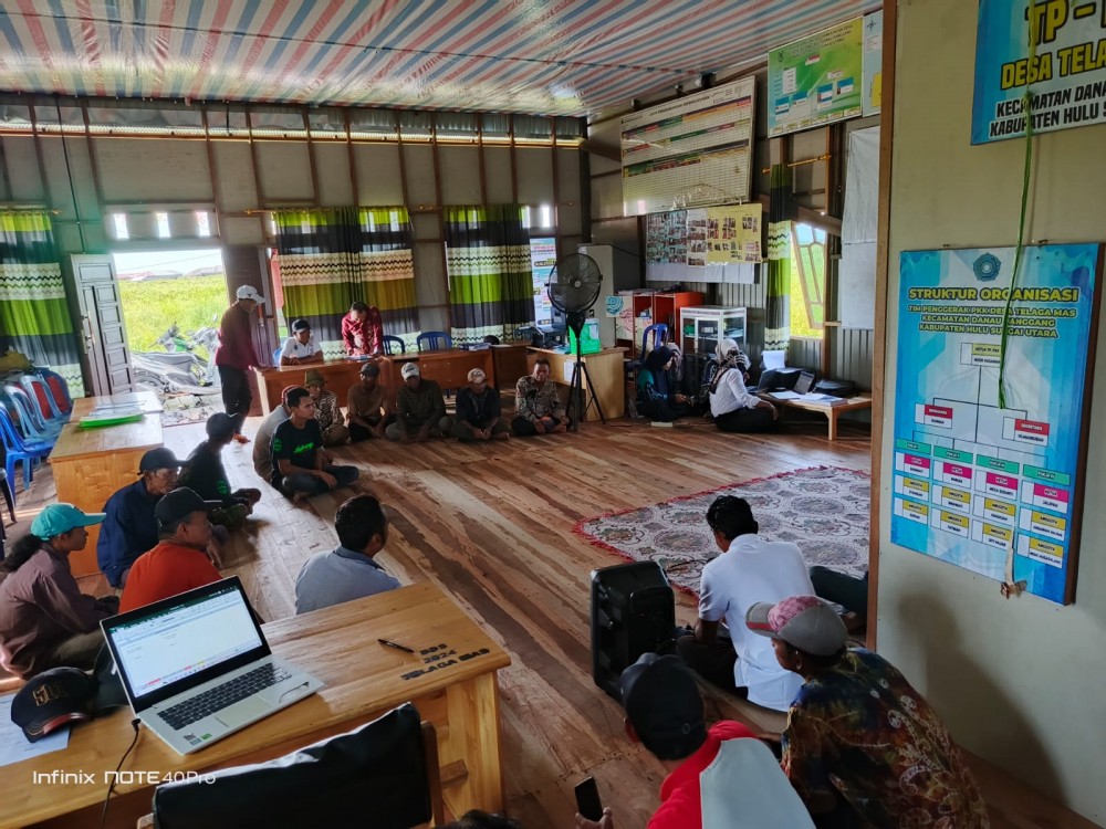 Musyawarah Desa tentang pembahasan RencanganPenggunaan Titian Bekas 