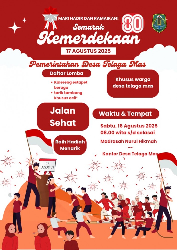 brosur jalan sehat HUT RI Ke 80